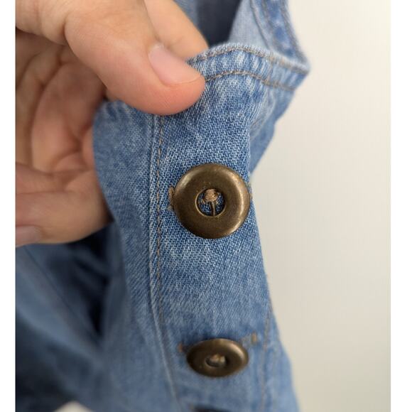 EUC Vintage Venice Blues Sleeveless Denim Dress Size 1X Made in USA RN#75234 - Picture 4 of 5